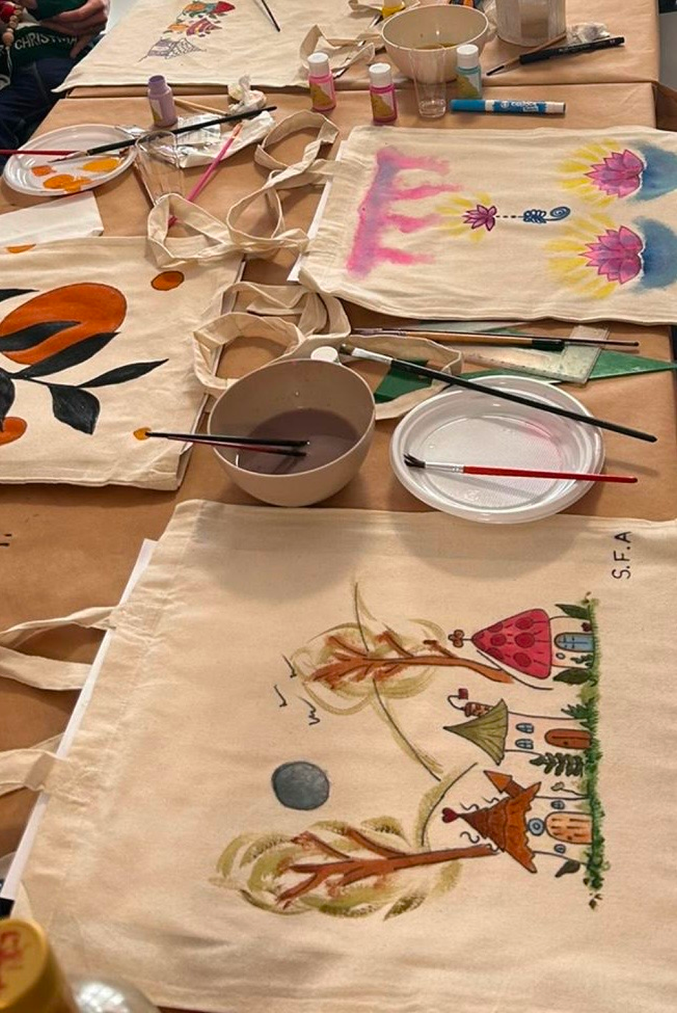 Imagen del taller tote bag